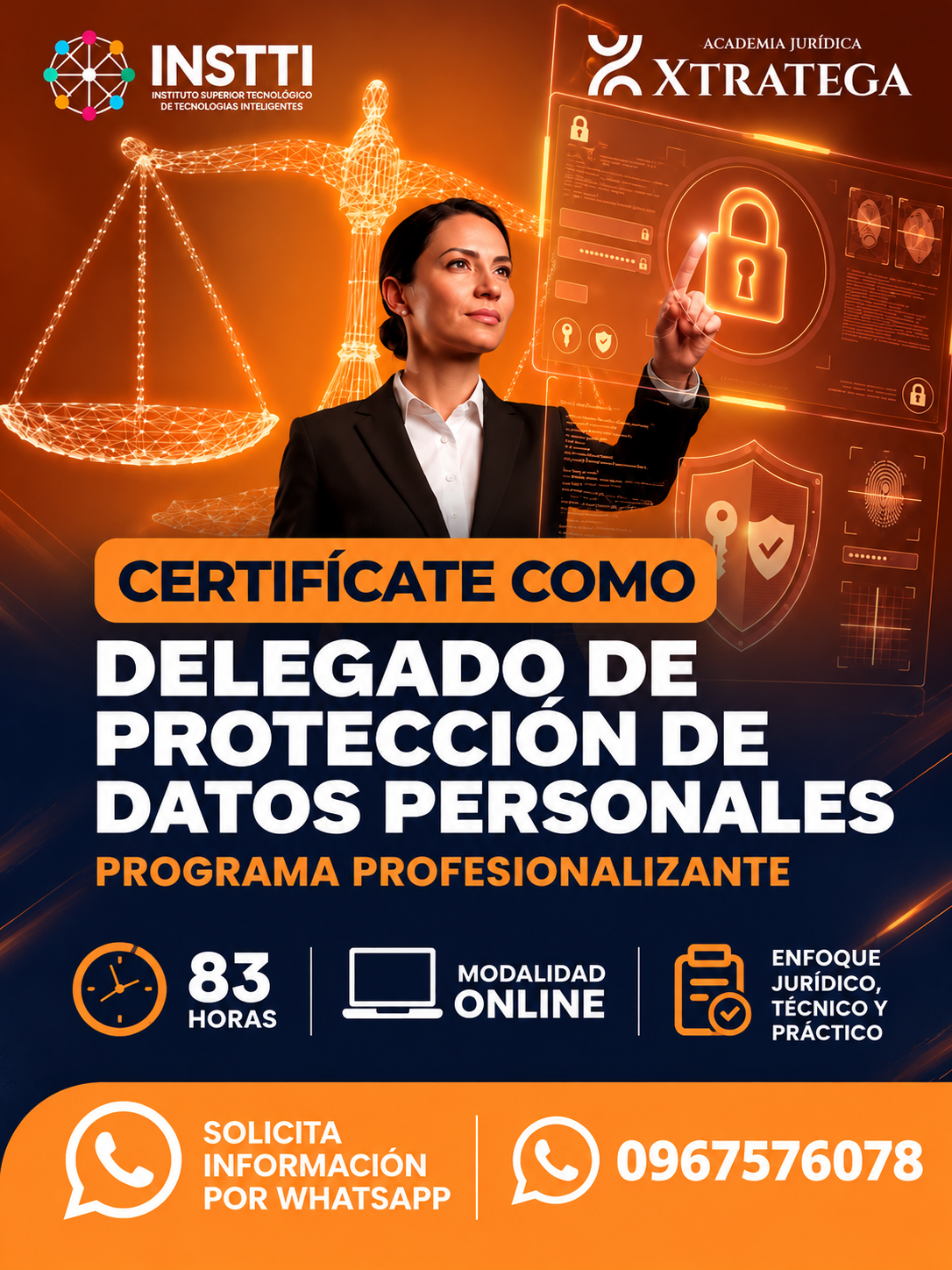 Certifícate como Delegado de Protección de Datos Personales - INSTTI y Xtratega